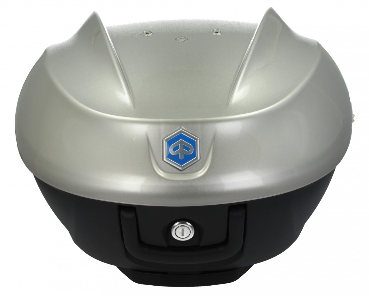 Top Case Kit 36 l. Gray Cloud G04 Original Piaggio for Beverly HPE (incl. mounting plate)