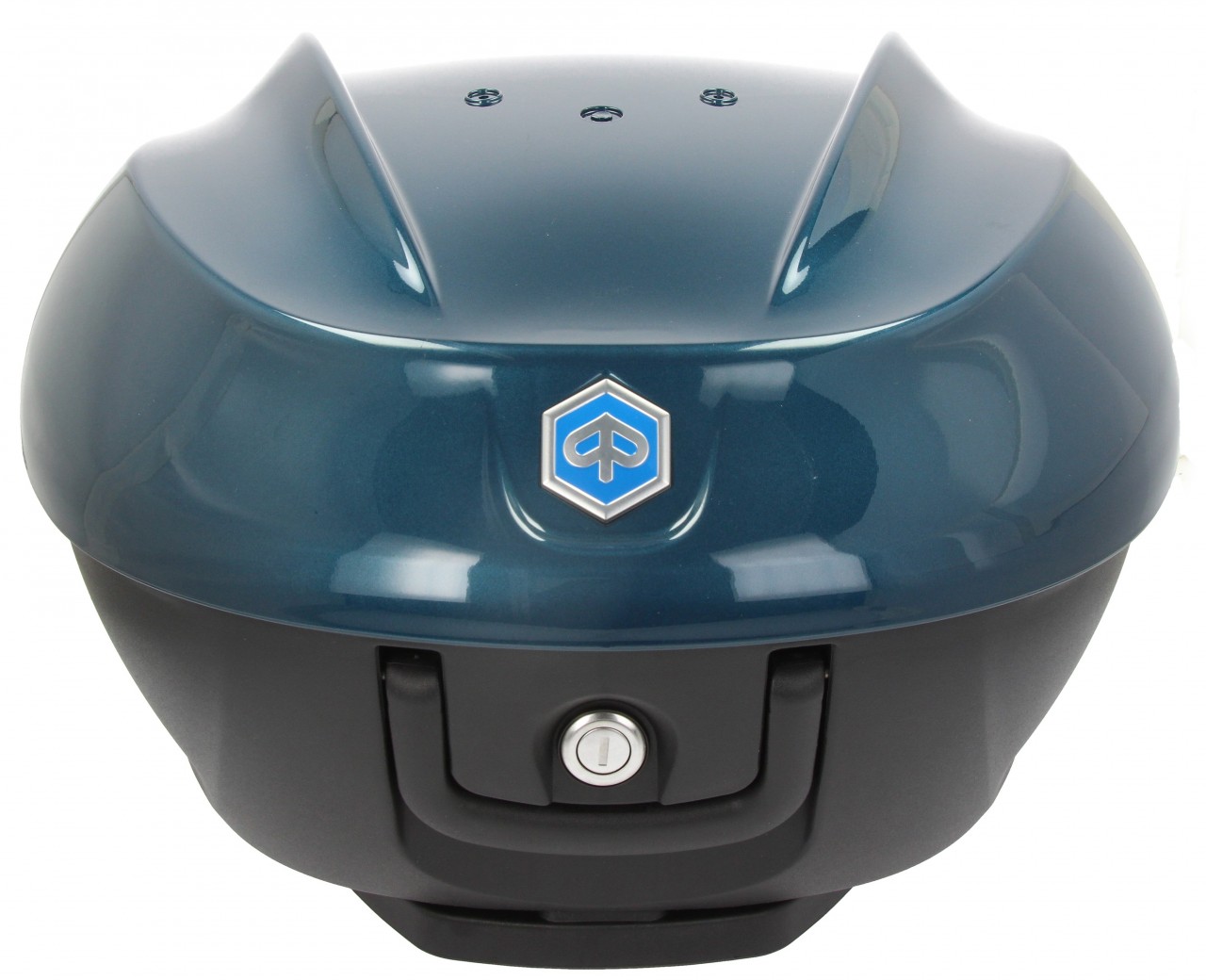 Top Case Kit 36 l. Blue Oxygen B12 Original Piaggio for Beverly HPE (incl. mounting plate)