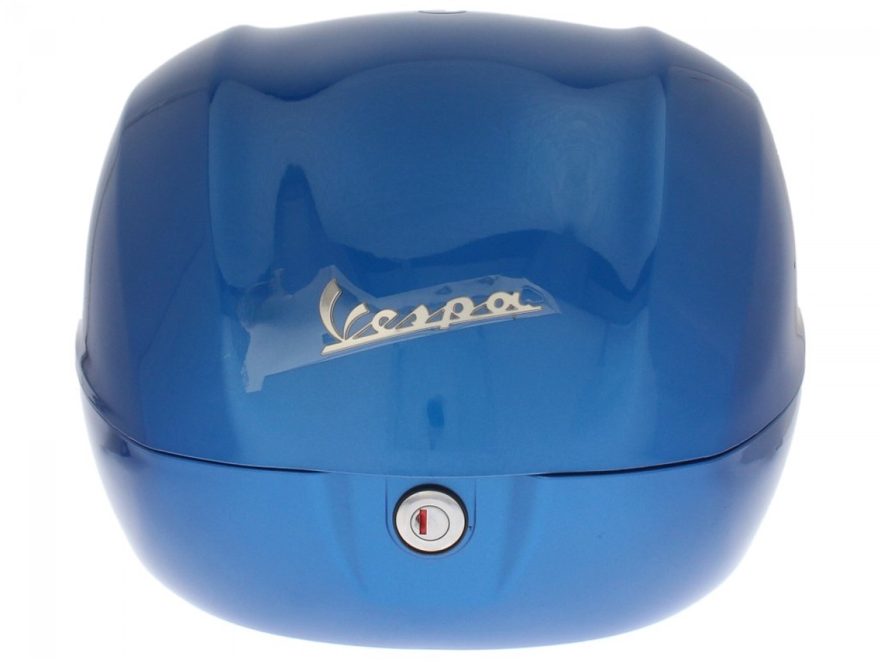 Topcase kit 32L blue (261/A), brown back cushion for Vespa Sprint / Primavera