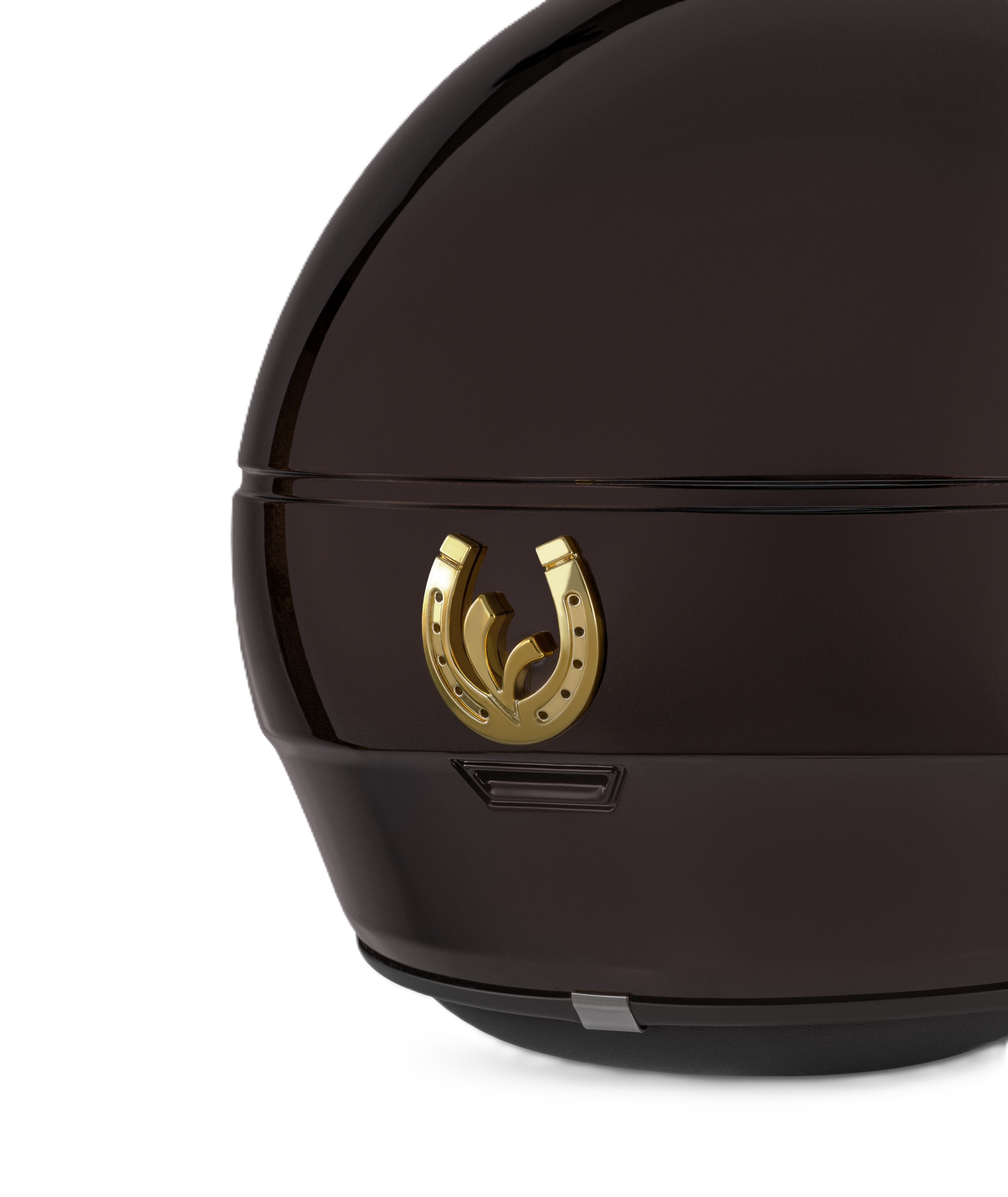 Vespa Demi Jet 946 Horse Open-Face Helmet, Glossy Brown