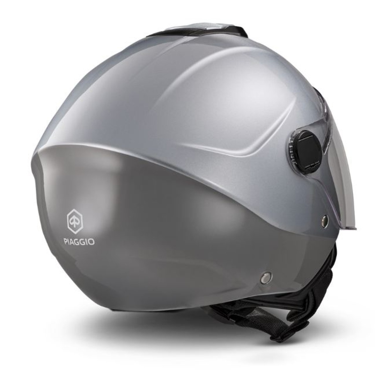 Piaggio Demi Jet UL01 Open-Face Helmet, Glossy Gray
