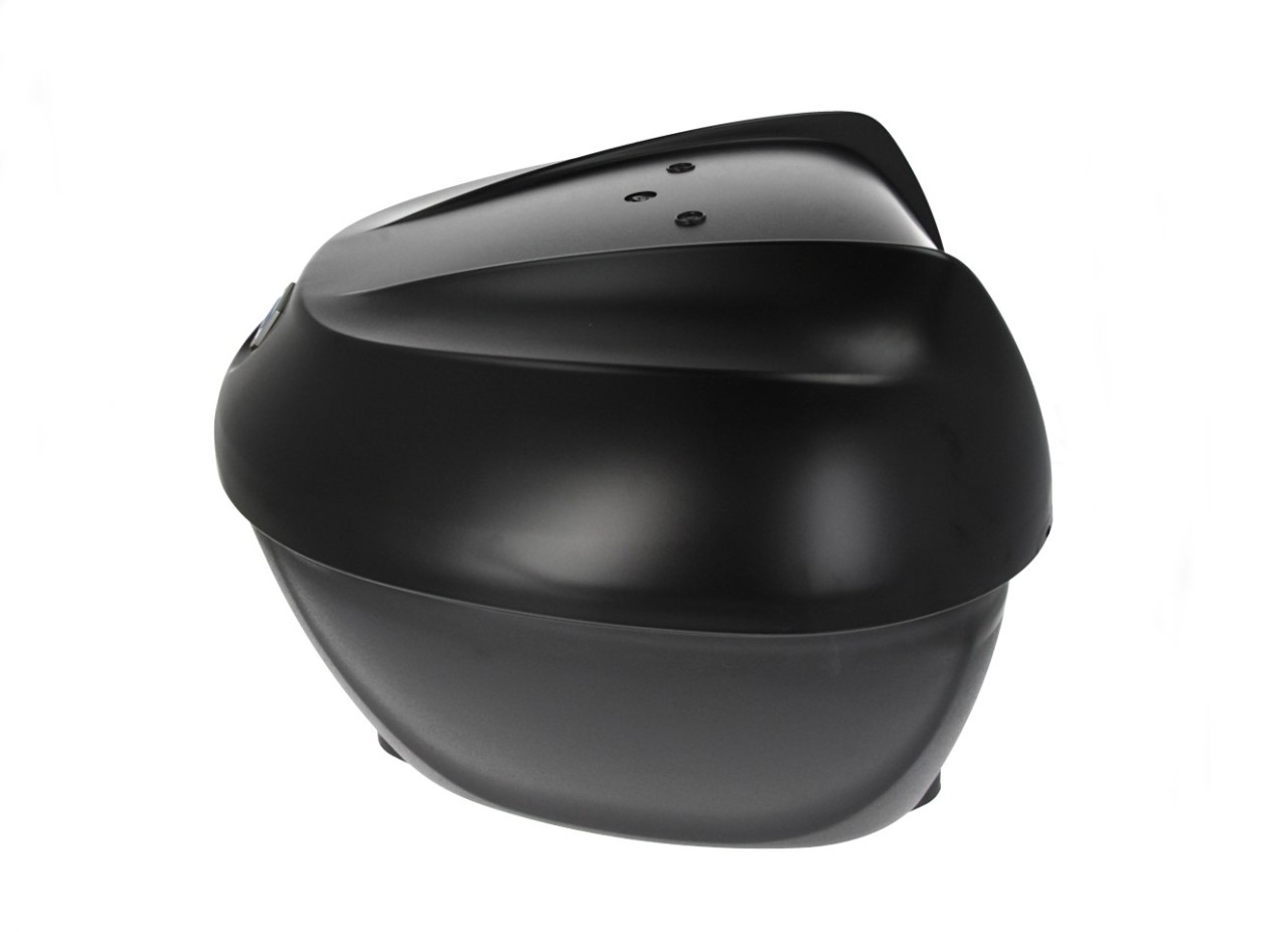 Top Case Kit 36 l. Black Meteora 93/B Original Piaggio for Beverly HPE (incl. mounting plate)