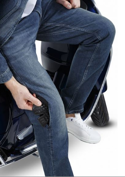 Vespa pants polyester denim blue