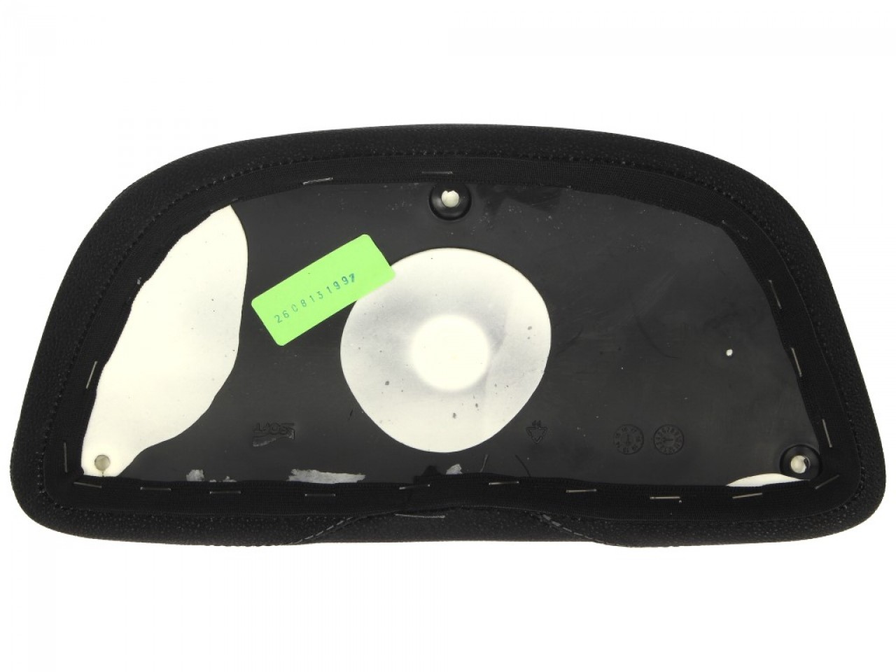 Original backrest for top case Black Vespa LX