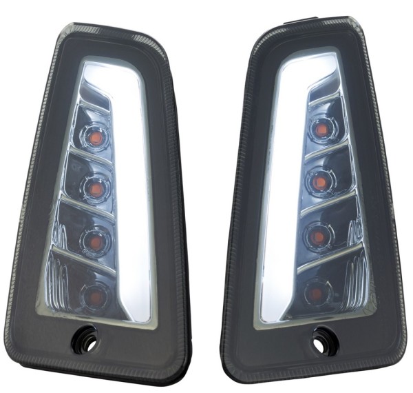 Indicator kit front left/right for Vespa GTS/​GTS Super/​GTV/​GT 60/​GT/​GT L 125-300ccm (&#039;03-&#039;13), toned