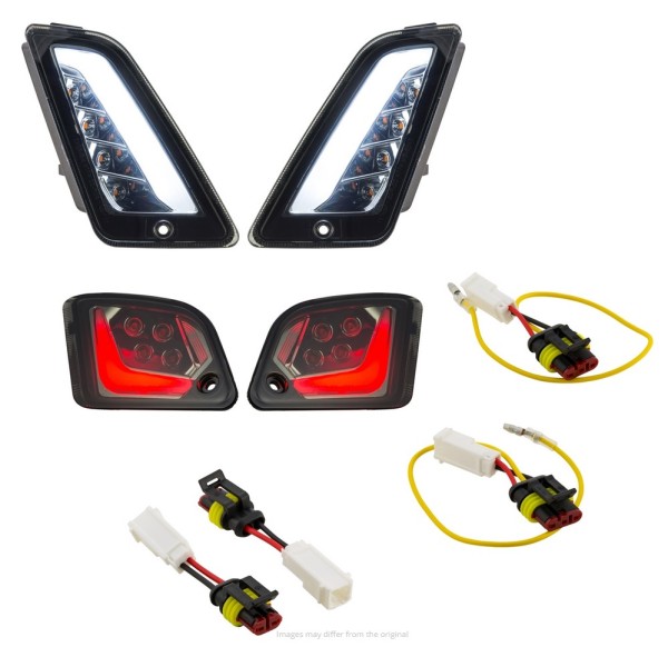 Turn signal kit front & rear for Vespa GTS/GTS Super/GTV/GT 60/GT/GT L ('03-'13), tinted