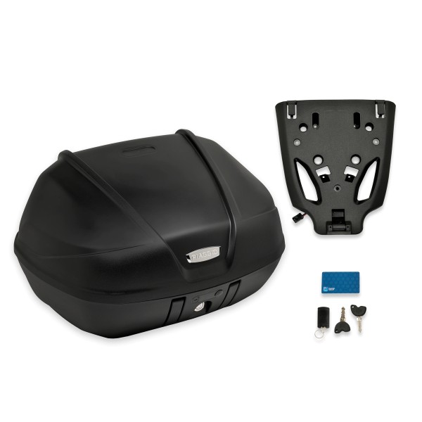 Lada Effectief Plakken Top Case Kit "Keyless" 52 l (incl. retaining plate) for Piaggio MP3 400 HPE  2022 | Top Case | MP3 400 HPE 2022 | Piaggio accessories | Piaggio-Vespa  Online Shop by RWN