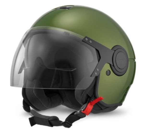 Vespa Demi Jet Open-Face Helmet, Argentario Green - M