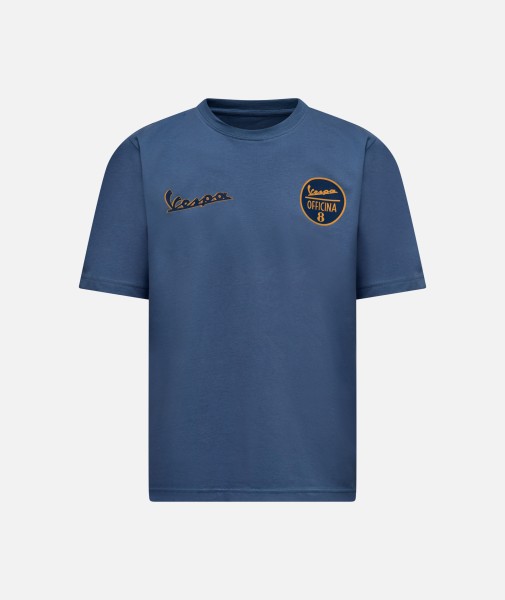Vespa T-shirt Officina 8 blue