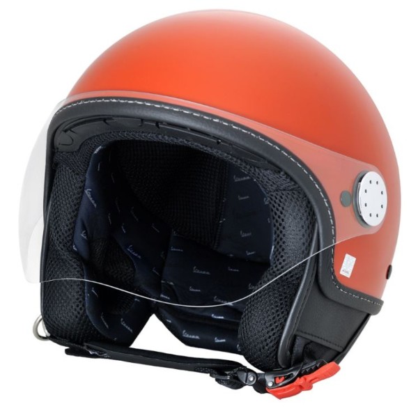 Vespa Open-Face Helmet, Vespa Long-Visor, orange brick/orange impulsivo (A11) - L2