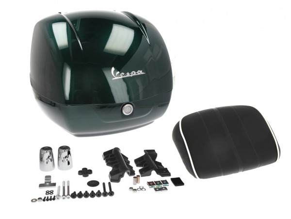 Topcase for Vespa GTS Racing Sixties - green, metallized green 349/A, 37 l