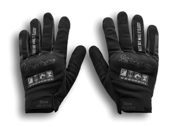 Vespa gloves black DEC