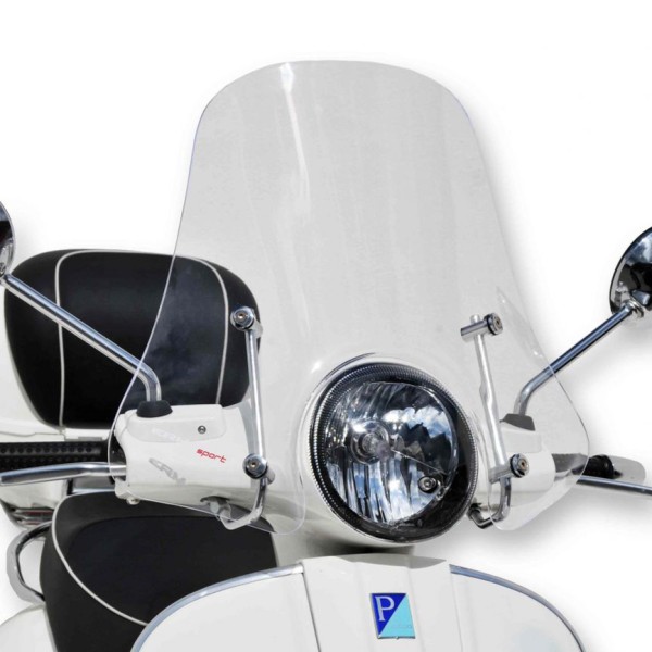 Wind shield Sportivo for Vespa GTS/​GTS Super/​GT/​GT L 125-300ccm, medium-sized, transparent