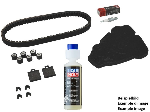 Premium inspection kit (OEM) with brake pads + additive Vespa Sprint 50 4T 2V 25 km/h 2015-2017