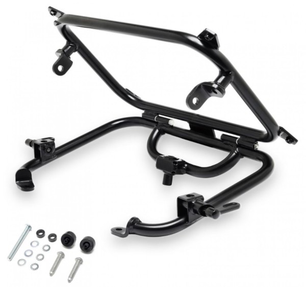 Luggage carrier, rear, black, foldable, 420x280 mm