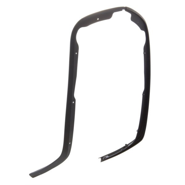 Single slot tube leg shield black matt for Vespa Primavera / Sprint 50-150ccm