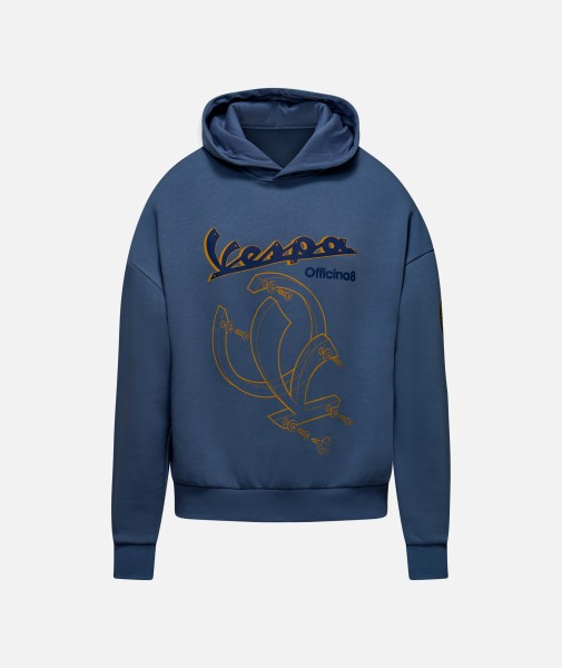 Vespa Hoodie Officina 8 blue