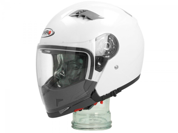 Shiro modular helmet, SH414, system, white