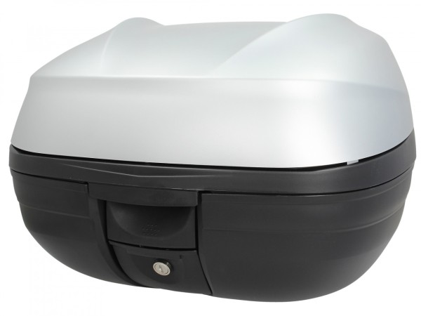 Top Case Kit (incl. retaining plate), 37 l, gray for Piaggio MP3 125 / 300 / Sport HPE