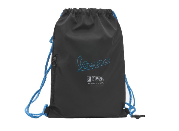 Vespa gym bag/backpack black blue DEC collection