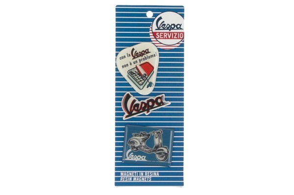 Vespa magnets, 3 pieces