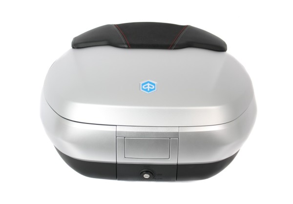 Top Case 50 l, (H4_grey matt 760/B) incl. back cushion for Piaggio MP3 500 Sport Advance HPE