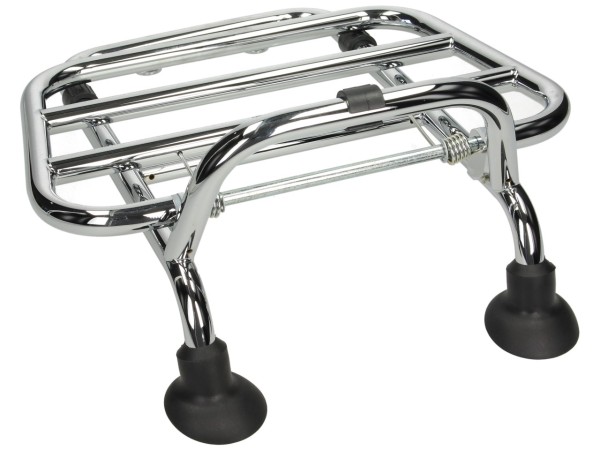 Luggage rack, front, chrome, foldable, for Vespa GTS