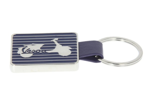Vespa keychain, Vespa Servizio blue