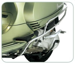 Original side crash bar chrome Vespa LX / LXV